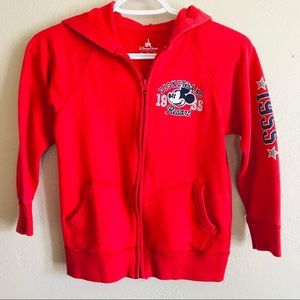 Disney Resort medium long sleeve mickey mouse full zip hoodie sweater